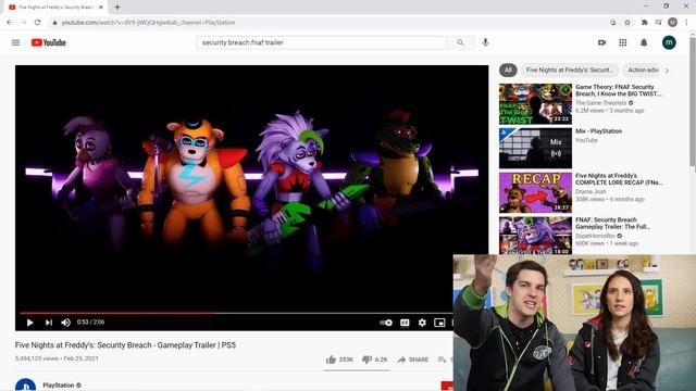 MatPat REACTS To The FNAF Security Breach Trailer! смотреть онлайн