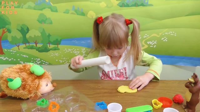 Игровой набор для лепки простых фигурок из теста-пластилина смотреть онлайн