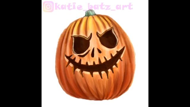 Рисуем тыкву на Хэллоуин (Draw a pumpkin for Halloween) смотреть онлайн