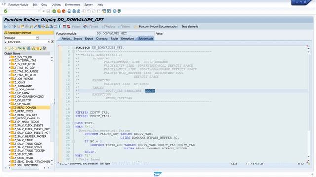 Create Domain with Value Range - Read Values with ABAP [english] смотреть онлайн