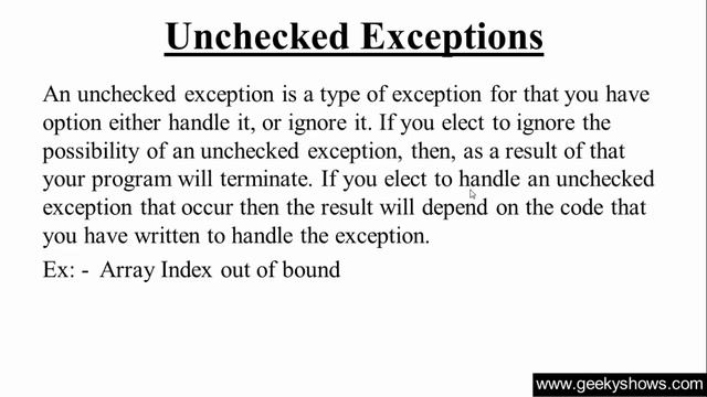 180. What is Unchecked Exceptions in Java Programming (Hindi) смотреть онлайн