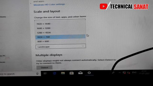 Computer mein monitor ki screen size ko kaise badhye| Resolution settings| Display setings смотреть онлайн