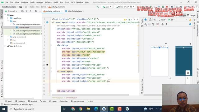 Membuat Database SqLite Part 1 : Membuat Tampilan Menu Awal смотреть онлайн
