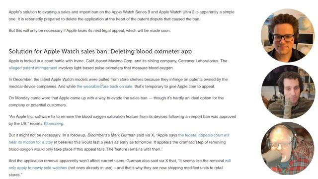 Apple Watch Update: Blood Oxygen Monitoring Feature Disabled in U.S. смотреть онлайн