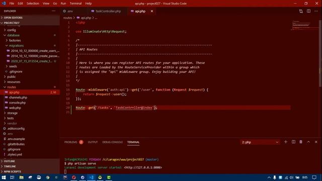 Laravel API - Menampilkan Data JSON Menggunakan Framework Laravel смотреть онлайн