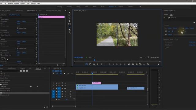 Разделение экрана в Adobe Premiere Pro, Split Screen. смотреть онлайн