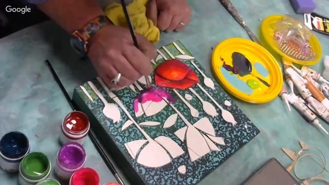 Наталья Полех Декоративное панно Ночные маки смотреть онлайн