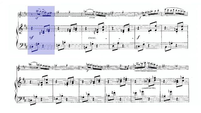 🎼 J. ANDERSEN - 4 Salon Pieces (Op. 51) - 2. Intermezzo [FLUTE & PIANO] - (Sheet Music Scrolling) смотреть онлайн