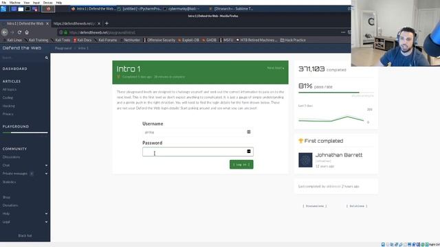 Defend The Web - Intro 1 with CyberMunky @ Exploit Security [SOLUTION] смотреть онлайн