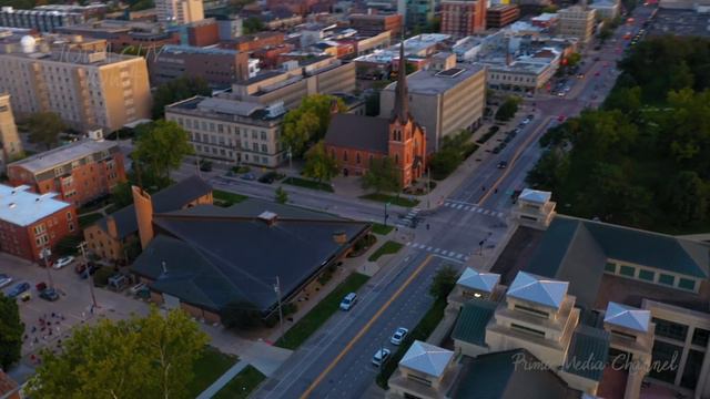 Iowa City And The University Of Iowa | 4K Drone Footage