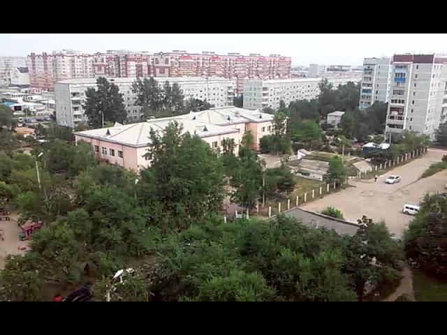 Благовещенск, вид из дома Воронкова 12 во двор смотреть онлайн