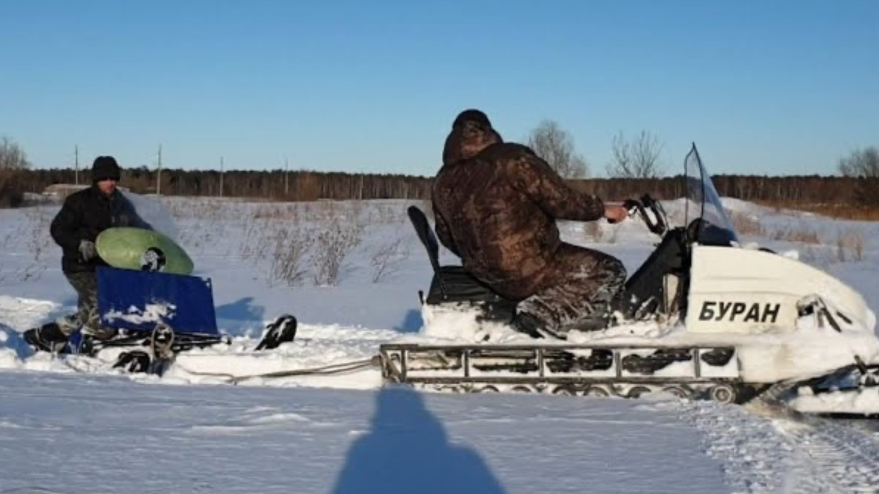 Буран и мотобуксировщик лидер. смотреть онлайн