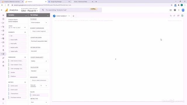 Google Analytics Tutorial - Cohort analysis for user retention смотреть онлайн