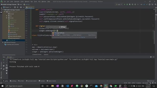 PyQt5 FULL Modern Gui Tutorial #3 - Create Account Form: GUI & Database [for beginners] смотреть онлайн