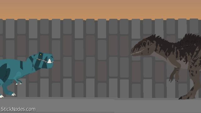 giganotosaurus vs fang : stick nodes смотреть онлайн
