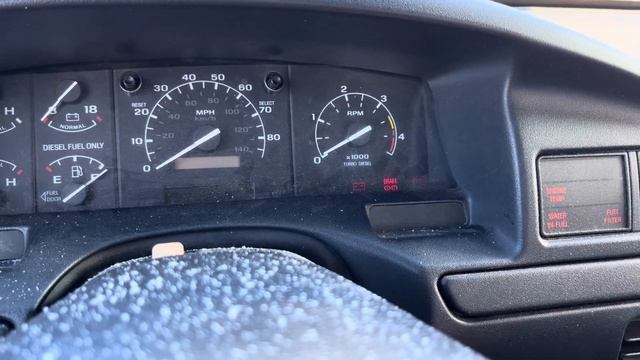 1997 Ford F-250 7.3 Powerstroke -17 F cold start смотреть онлайн