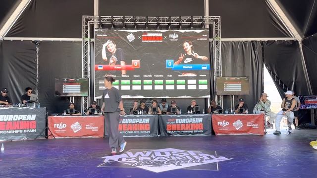 KATE VS STEFANI | WDSF BGIRL ROUND ROBIN | EUROPEAN BREAKING CHAMPIONSHIPS 2023 ALMERIA SPAIN смотреть онлайн