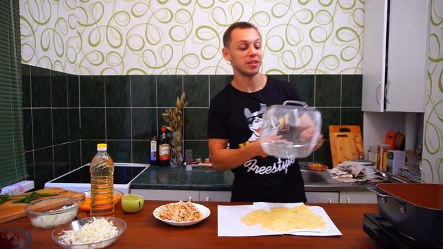 Овощной салат с курицей! Простой рецепт салата на ужин и обед! смотреть онлайн