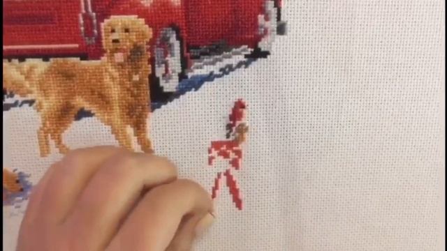 Живой процесс вышивки крестом. Рождество 2021. SATISFYING смотреть онлайн