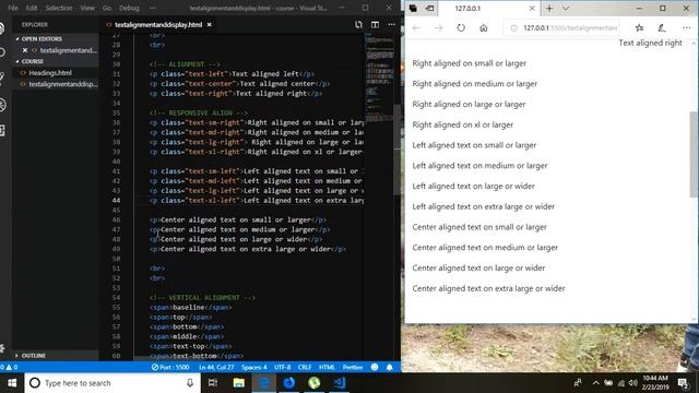 Bootstrap In Hindi || Text Alignment & Display смотреть онлайн