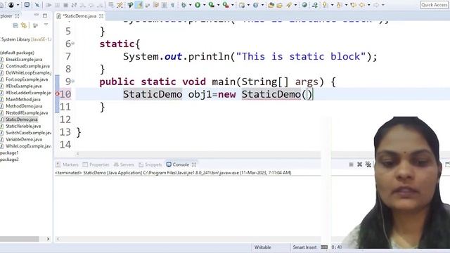 static block and instance block in java | difference between static and instance block| java course смотреть онлайн