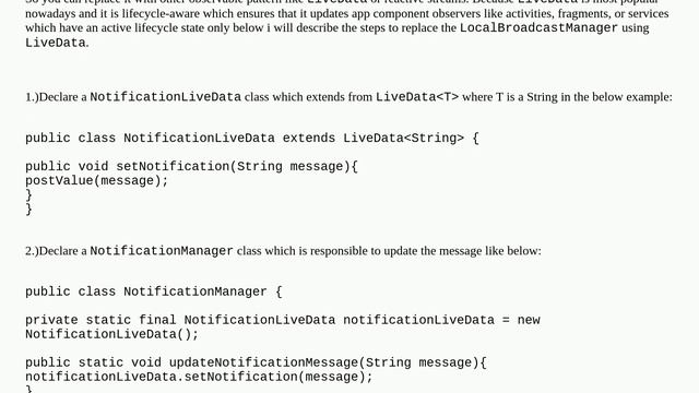 LocalBroadcastManager is now deprecated, how to send data from service to activity? смотреть онлайн