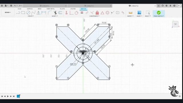 FUSION 360 | 2D SKETCH BASICS | BEGINNER смотреть онлайн