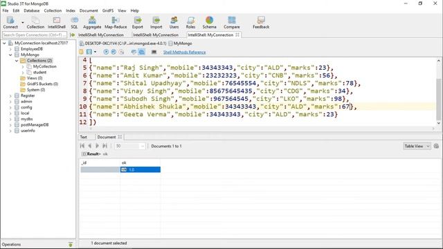 9- How to Read | Query Documents from Collection in MongoDB | MongoDB Tutorial in Hindi смотреть онлайн