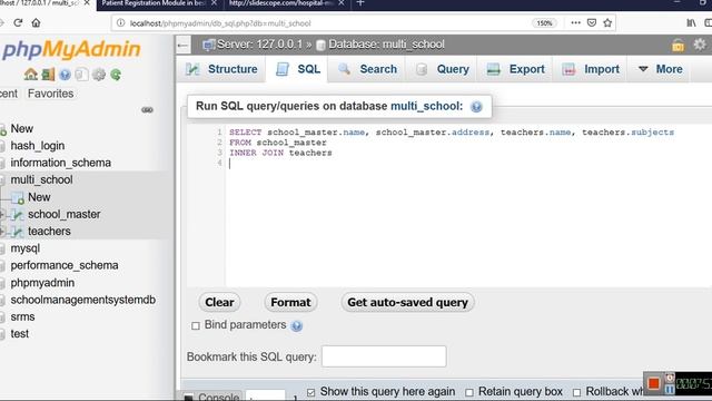 Inner Join in SQL School Management System in PHP and MySql Part 3 смотреть онлайн