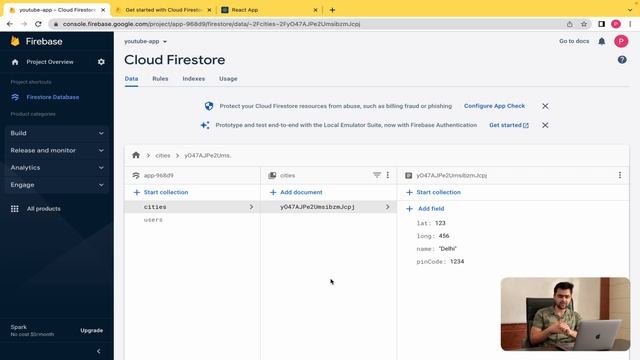 Getting Started with Firebase Firestore | Cloud Firestore | Firebase React Tutorial смотреть онлайн