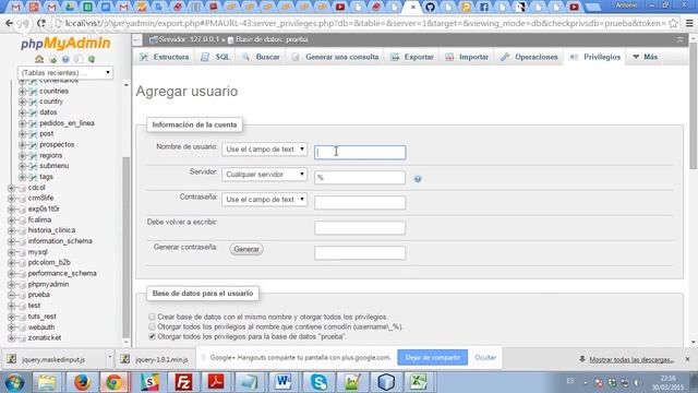 Usuario, Clave y Base de datos Mysql смотреть онлайн