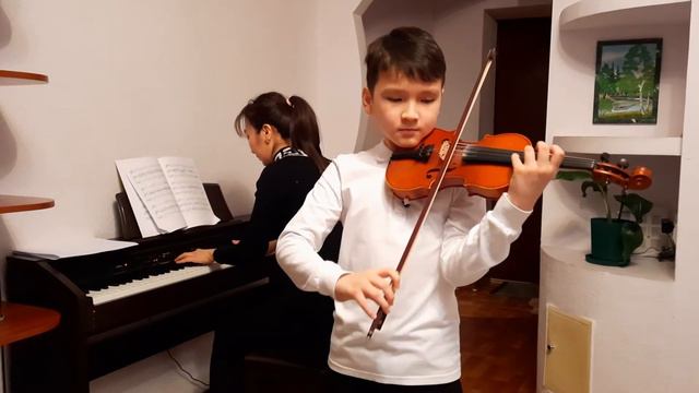 Алиби Мырзагали. (9 лет) 1. К. Бом "Непрерывное движение" 2. А. Жубанов "Романс" смотреть онлайн