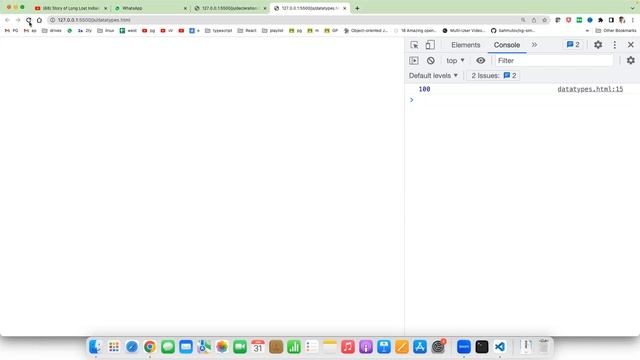 var let and const Datatypes Operators in javascript смотреть онлайн