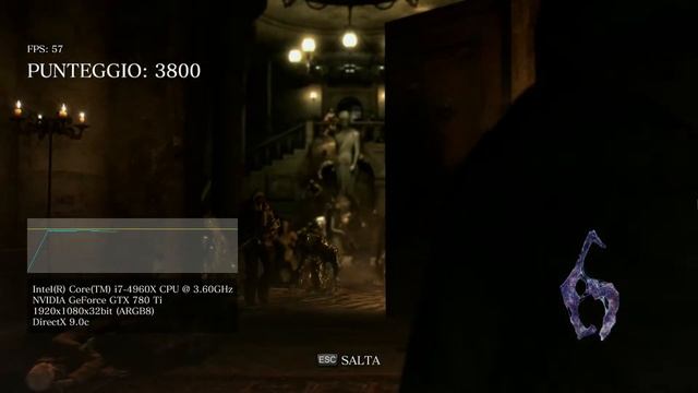Resident Evil 6 PC Benchmark I7 4960x GTX 780 TI SLI V-SYNC ON смотреть онлайн