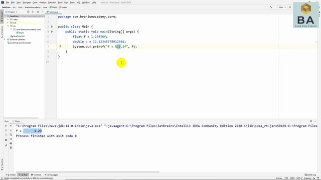 Làm tròn và hiển thị số thực trong Java với printf() смотреть онлайн