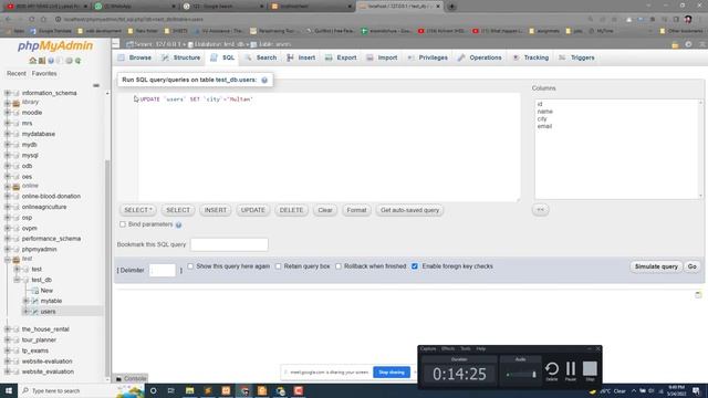 PHP Session 7 - phpmyadmin INSERT, UPDAET, DELETE, SELECT Quires смотреть онлайн