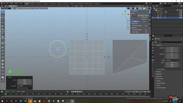 Blender Tutorial : How to Align Vertices or Vertex in Blender 2.93 смотреть онлайн