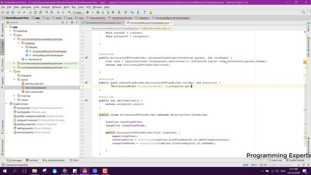 #2 Nested Recyclerviews (Multiple) like Play Store using Android Studio Tutorial смотреть онлайн