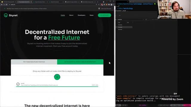 Skynet & Homescreen | Your dApp should have a decentralized front-end смотреть онлайн