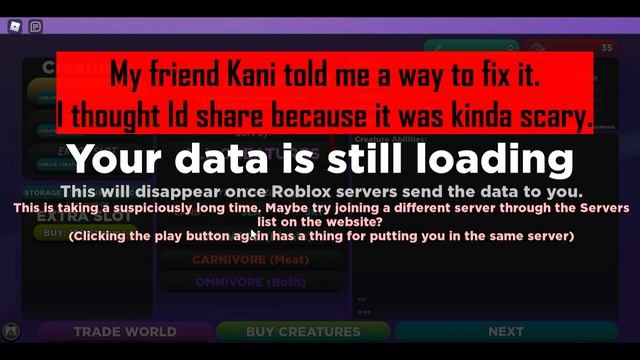 Where is your Data?! | How to fix this! | Creatures Of Sonaria смотреть онлайн