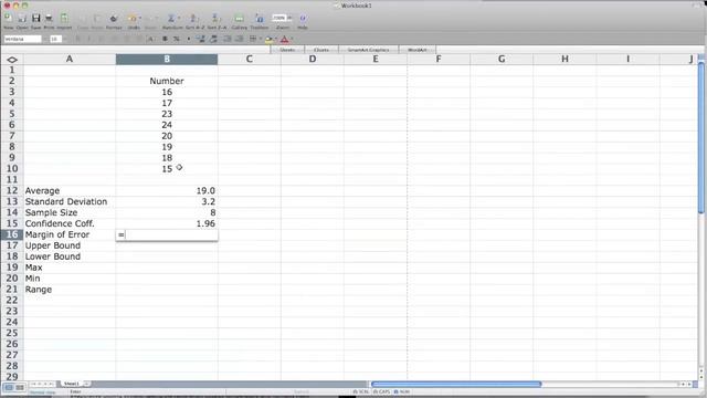 How To Use  Excel To Calculate Confidence Interval