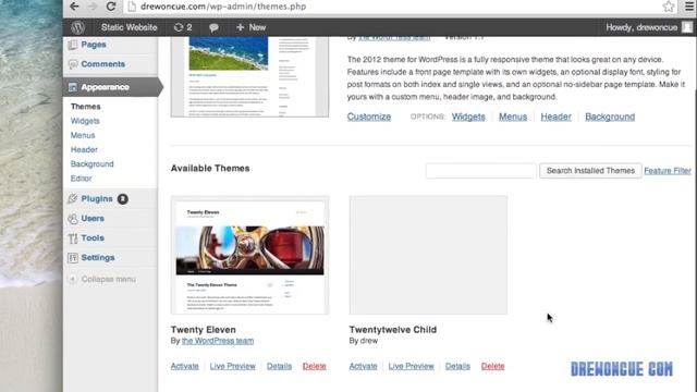 How to make a Wordpress Child Theme - Twentytwelve theme смотреть онлайн