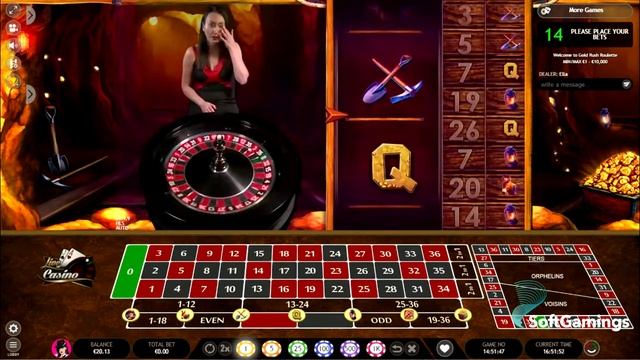 Extreme Live Gaming - Lucky Lady's Roulette - Gameplay Demo смотреть онлайн