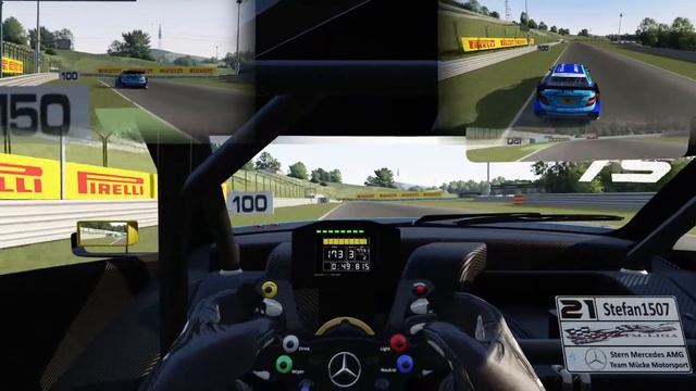 simracingverein.de | Assetto Corsa Mercedes AMG C63 DTM Hungaroring Fast Lap (1:43.952 URD T5 2015) смотреть онлайн