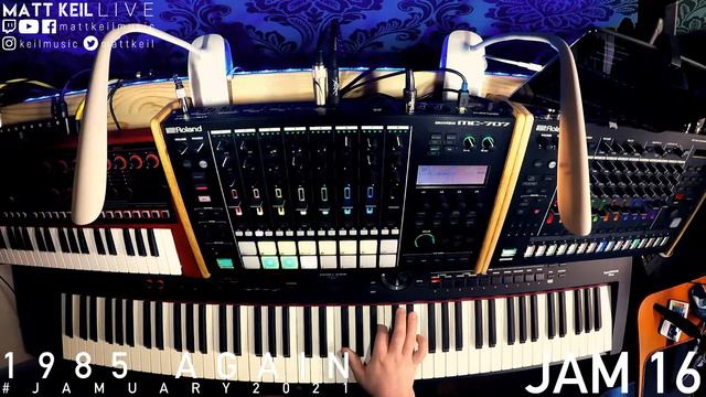 Jamuary 16 - "1985 AGAIN" - Roland MC-707, TR-8S, RD-800 and JD-XI! смотреть онлайн