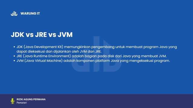 Tutorial Java Bahasa Indonesia #1 : Pengenalan Java смотреть онлайн