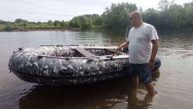 обзор на лодку Хантер 380 про и двигатель плм Hidea 9.9 про смотреть онлайн