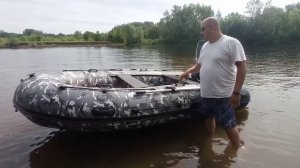 обзор на лодку Хантер 380 про и двигатель плм Hidea 9.9 про