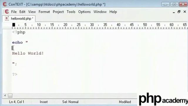 PHP Echo Function English смотреть онлайн