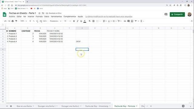 Fechas En Google Sheets - Como Ingresar, Modificar, Editar, Extraer El Año Y El Mes De Una Fecha